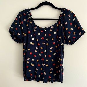 Madewell Floral Blouse
